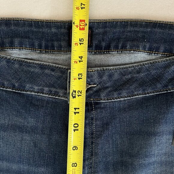 Lee Women's Legendary Stretch Blue Denim Jeans Plus Sz 30W Straight Mid Rise NWT - Picture 10 of 12